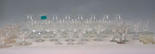 A large collection of vintage 20th Century cut gla