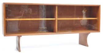 BRITISH 20TH CENTURY DESIGN - TEAK WOOD LIBRARY BOOKCASE CABINET