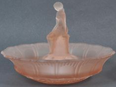 1930'S ART DECO SOWERBY DEPRESSION GLASS CENTREPIECE BOWL