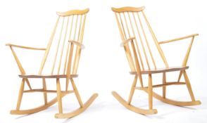 LUCIAN ERCOLANI - ERCOL - PAIR OF GOLDSMITH 369 ROCKING CHAIRS