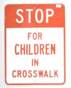 20TH CENTURY RETRO AMERICAN PRESSED METAL STREET SIGN