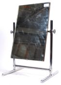 1930'S ART DECO ' MACHINE AGE ' CHROME DRESSING TABLE MIRROR