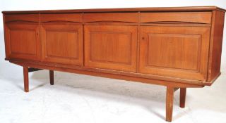 SCANDINAVIAN MID 20TH CENTURY DESIGN TEAK SIDEBOARD CREDENZA