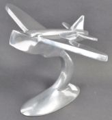 MID CENTURY POLISHED ALUMINIUM SUTHERLAND FLYING BOAT MODEL