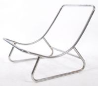 BRITISH 20TH CENTURY MODERN DESIGN - 1970'S CHROME ARMCHAIR