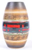 1970'S DUMLER BRIEDEN WEST GERMAN FAT LAVA POTTERY VASE