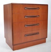 VICTOR B WILKINS FOR G-PLAN TEAK FRESCO PEDESTAL CHEST OF DRAWERS