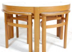 NATHAN TRINITY 1960'S RETRO VINTAGE TEAK COFFEE TABLE NEST