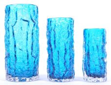 GEOFFREY BAXTER FOR WHITEFRIARS - 9689 MODEL SET OF 3 VASES