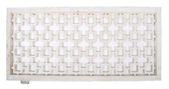 RETRO 20TH CENTURY WOODEN LATTICE WORKED ROOM DIVIDER PANEL