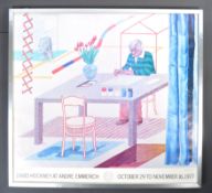 DAVID HOCKNEY (B1937) FOR ANDRE EMMERICH EXHIBITION POSTER