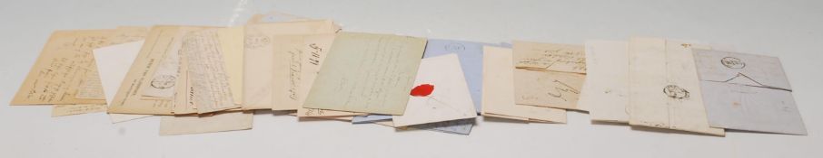 A collection of antique 19th century postcards / envelopes, mainly European plus 19th century