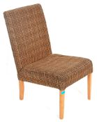 A original vintage mid 20th Century Danish inspired bedroom chair/ side chair upholstered in the