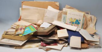 A large quantity of 19th Century and later ephemera to include, postcards, maps, books, etchings and