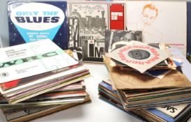 A collection of vintage vinyl LP records to include Buddy Rich 'Swingin' New Big Band', Count Base