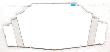 An Art Deco 1930's five panel glass fan shaped wal