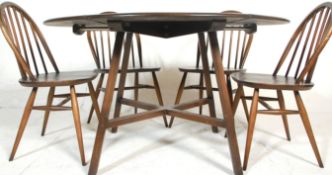 Lucian Ercolani for Ercol Furniture - A retro vintage mid 20th Century dark beech and elm drop