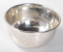 An English hallmarked silver bowl, dated 1944 for Birmingham, and makers hallmark B.G. Weight 116g