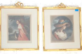 Edward Stodart(1841-1914) -  An antique 19th Century portrait print to depicting a lady in a red