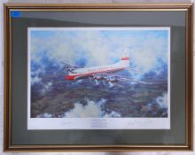 ‘’ ONE WHISPERING WINGS ‘’ BRISTOL BRITANNIA G-ALBO limited edition 18 of 850 lithograph print by