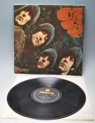 A vinyl long play LP record album by The Beatles – Rubber Soul – Original Parlophone 2nd U.K.