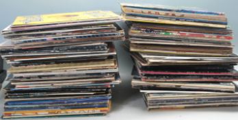 A good large collection of vinyl long play LP record albums and 12