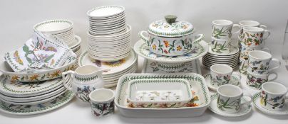 A large Collection of 20th century Portmeirion botanic garden tea set/dining service to include 13