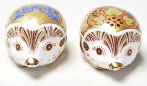 A pair of Royal Crown Derby Paperweights to include Bluebell and Ivy both in the form of