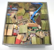 An assorted collection of vintage Britains lead toy models to include figures, scenery, animals,