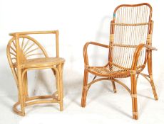 Manner of Franco Albini- A mid century circa 1960's retro vintage Italian style cane work