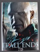 HARRY POTTER - RALPH FIENNES - VOLDEMORT AUTOGRAPHED 16x12