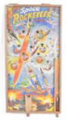 1950'S SPACE ROCKETEER PIN-TABLE BAGATELLE GAME BOARD