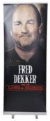 MONOPOLY EVENTS - AUTOGRAPHED BANNER - FRED DEKKER