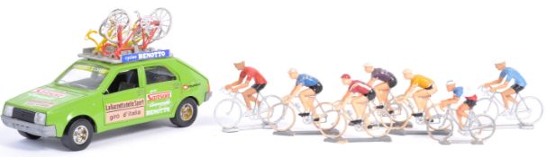RARE BURAGO 1/24 SCALE ' GIRO D'ITALIA ' CYCLING DIECAST MODEL SET