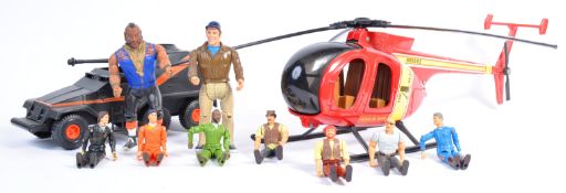 THE A TEAM - COLLECTION OF VINTAGE FIGURES & PLAYSETS