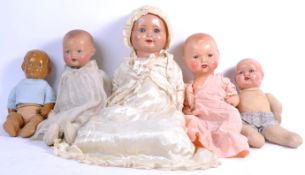 COLLECTION OF ANTIQUE / VINTAGE DOLLS - COMPOSITION ETC