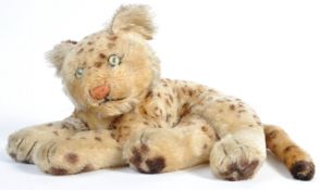VINTAGE 1950'S STEIFF GERMAN RECLINING LEOPARD