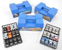 COLLECTION OF VINTAGE MATCHBOX CARRY CASES & DIECAST MODELS