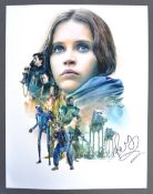 STAR WARS - FELICITY JONES - SIGNED 11X14