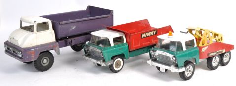 COLLECTION OF THREE TRIANG LARGE TINPLATE VEHICLES