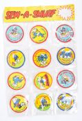RARE VINTAGE PEYO ' SMURFS ' IN STORE SHOP DISPLAY PATCH COLLECTION