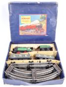 ORIGINAL HORNBY 0 GAUGE CLOCKWORK GOODS TRAIN SET