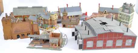 COLLECTION OF LARGE N GAUGE MODEL RAILWAY BUILDINGS