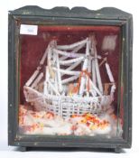 19TH CENTURY CASED DIORAMA OF A SUGAR COATED SHIP