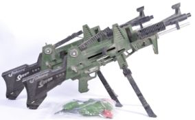 TWO TRI-ANG JOHNNY SEVEN ONE MAN ARMY TOY GUNS