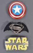 COLLECTION OF THREE TV / FILM RELATED BELT BUCKLES