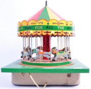 VINTAGE SCRATCH BUILT MODEL FAIRGROUND CAROUSEL RIDE
