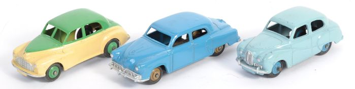 GROUP OF THREE ORIGINAL VINTAGE DINKY TOYS DIECAST MODELS