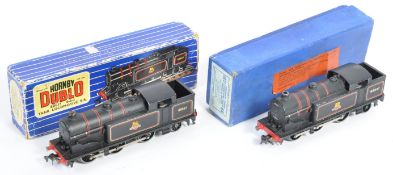 TWO HORNBY DUBLO EDL17 TANK LOCOS IN VARIANT BOXES