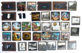 COLLECTION OF VICTORIAN 19TH CENTURY MAGIC LANTERN GLASS SLIDES